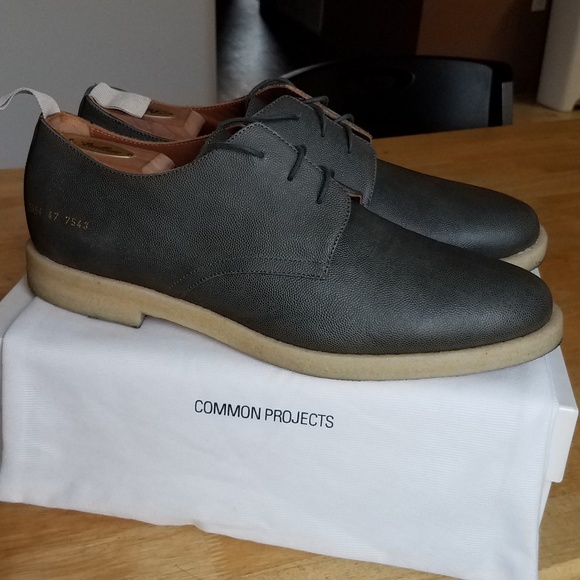 common projects cadet leather derby shoes